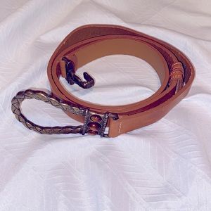 Chico’s   Bronze  Hook  Belt 36”